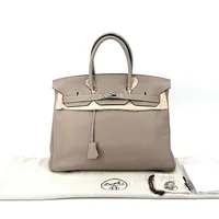 Hermes Birkin 35 Gris Tourterelle Togo Leather