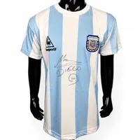 Jersey Signed by Diego Maradona - Argentina 1986 World Cup No. 10