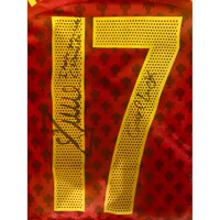 Legendary collection of 3 authentic national team jerseys signed by Ronaldo, Mbappe, Yamal, and Pedri